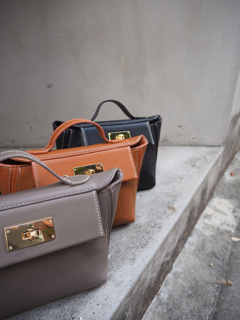 2WAYターンロックミニショルダーハンドバッグ 12-1174